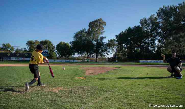 Play ball! Fullerton’s Golden Hill Little League playing over-the-line style during coronavirus concerns