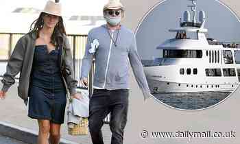 Leonardo DiCaprio and Camila Morrone celebrate her 23rd birthday with friends aboard a mega yacht