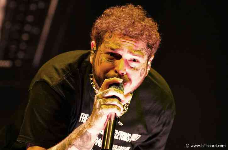 Post Malone Debuts New Haircut & Huge Skeleton Head Tattoo