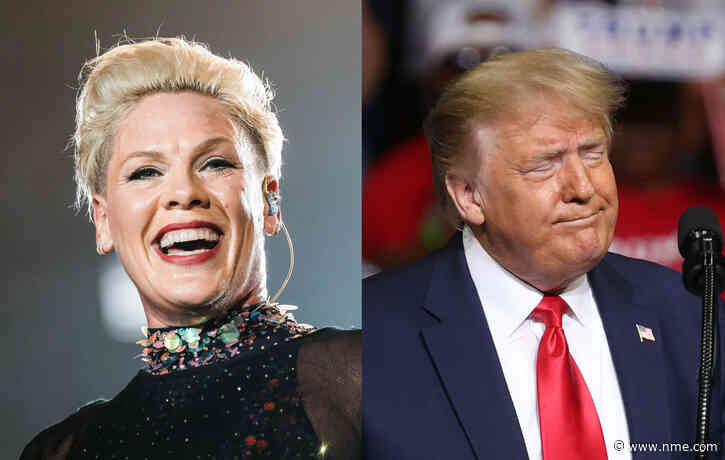 Pink teases Donald Trump over thousands of empty seats at campaign rally