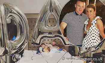 Coleen Rooney treats husband Wayne to breakfast in bed with his sons for Father's Day 