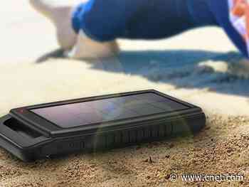 Let the sun charge your stuff: Get a solar charger power bank for 51% off     - CNET