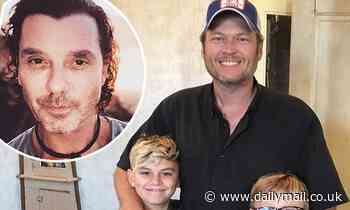 Gwen Stefani thanks Blake Shelton on Father's Day 'for helping her raise her kids'