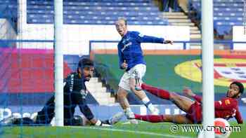 Everton holds up Liverpool's title charge in goalless Merseyside derby