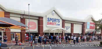 Large queues as Warrington reopens for business - Gary Skentelbery