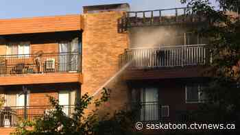 Fire crews battle Sunday evening apartment blaze