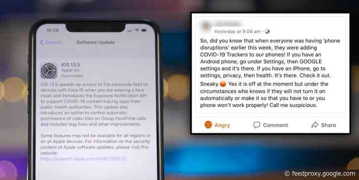 Viral social media post about ‘phone disruptions’ spreads false information about iPhone COVID-19 tracking