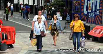 What Pontypridd looked like on the first day the shops re-opened