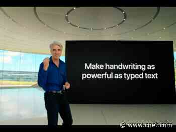 Apple Scribble will let you write in text fields instead of typing     - CNET