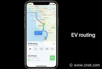 Apple WWDC: Maps adds EV Routing to help minimize range anxiety     - Roadshow