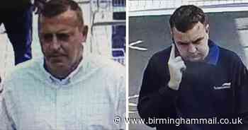 Police in CCTV appeal to trace two men after thefts at Webbs of Wychbold