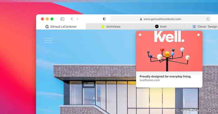 Safari is getting better tab management in macOS Big Sur