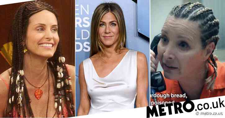 Jennifer Aniston jokes she can’t pull off cornrows like Lisa Kudrow and Courteney Cox