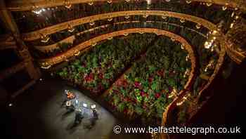 Plants fill seats at Barcelona opera house concert