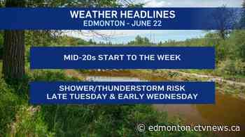 Edmonton weather for Monday, June 22 - CTV News Edmonton