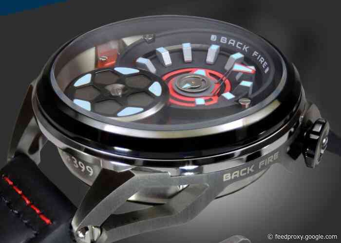 Backfire automatic watch with unique transmission system movement