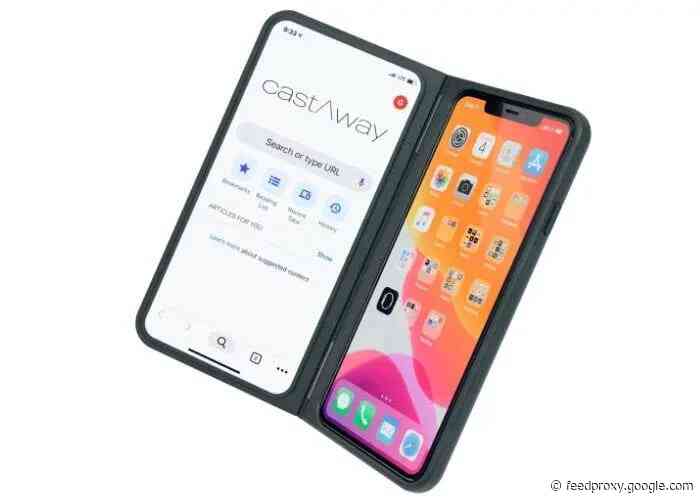 CastAway case adds a second screen to your smartphone and more