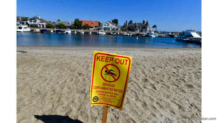 Sewage spill closes bay water in Huntington Harbour