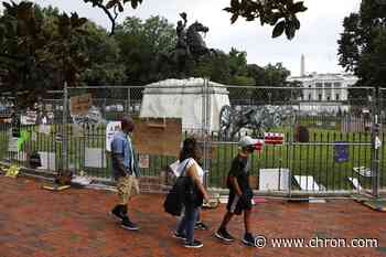 Protesters try to pull down Andrew Jackson statue in DC