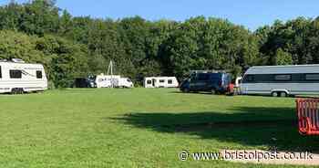Travellers set up camp in nature reserve