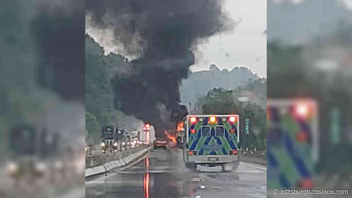 Tractor Trailer Catches Fire On Pa. Turnpike