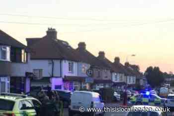 Man climbs on roof to escape police in Sutton