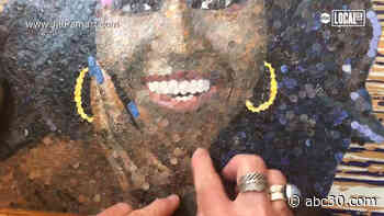 Glencoe artist turns hole punch scraps into vibrant collages