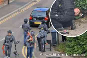Three arrested in armed raid in Morden