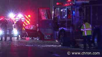 Teen, crew injured when BMW driver crashes into Houston fire engine - Chron