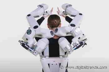 Rehab robot exoskeleton helps stroke patients with physical therapy