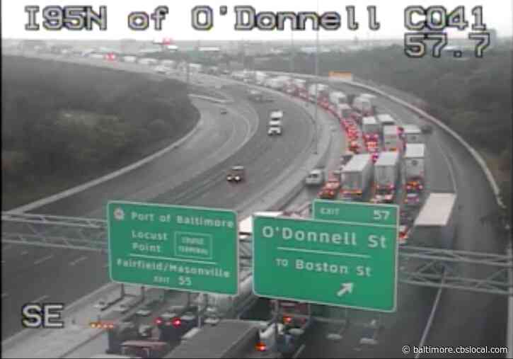 Jackknifed Tractor Trailer Causes Backups On I-95 South At O’Donnell Street Exit