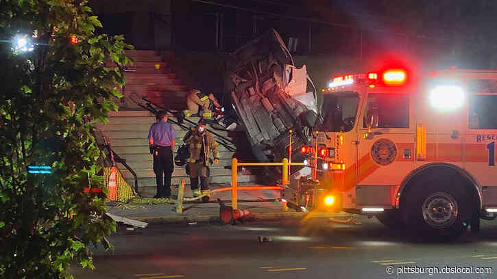 Car Crashes, Flips Onto Its Roof On Steps Of Early Childhood Education Center