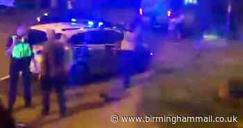Watch - Biker in in miracle escape after Uber crash