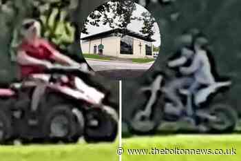 Appeal after off-road bikes spotted behind school