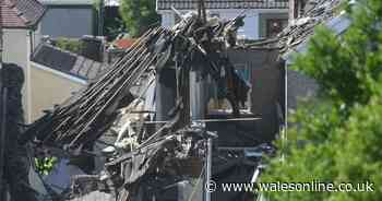 Explosion destroys terraced home - new pictures
