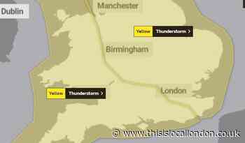 Met Office issues warning for thunderstorms and flooding