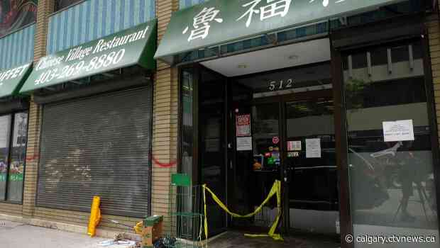 Racist graffiti found in restaurant in downtown Calgary following break-in, suspicious fire