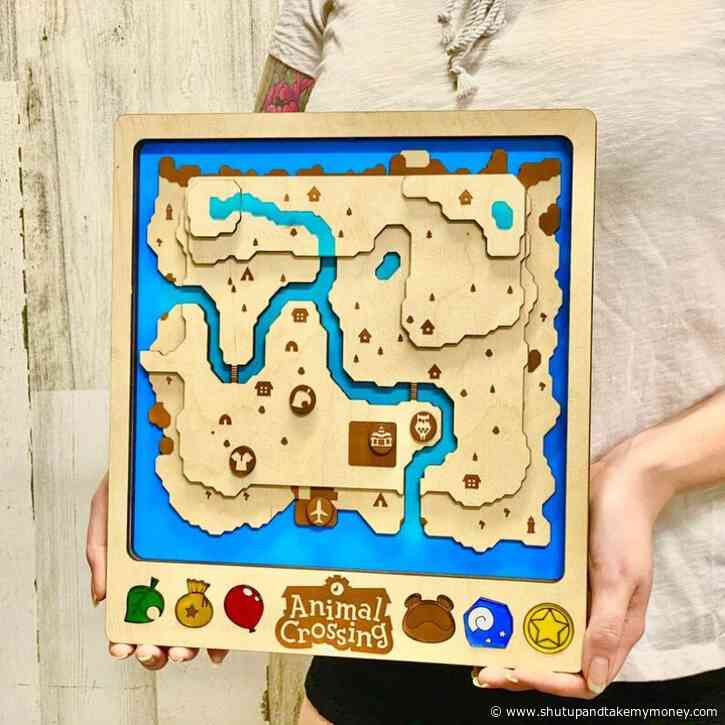 3D Animal Crossing Video Game Map