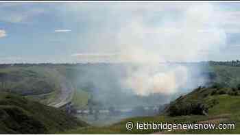 Crews respond to brush fire in Lethbridge's river bottom - Lethbridge News Now