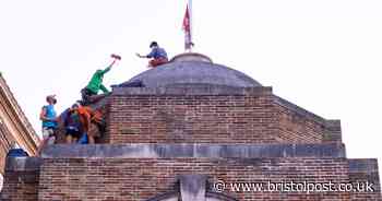 Live updates - XR activists climb roof of Bristol's City Hall