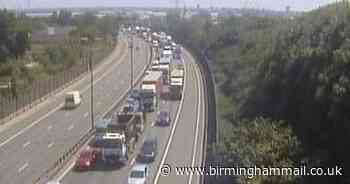 Live updates - M6 crash sparks huge delays and traffic 'stopped' on M5