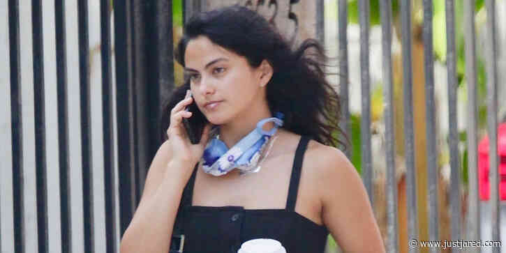 Camila Mendes Rocks Cute Black Dress For Coffee Pick Up After Defending 'Riverdale' Co-Stars