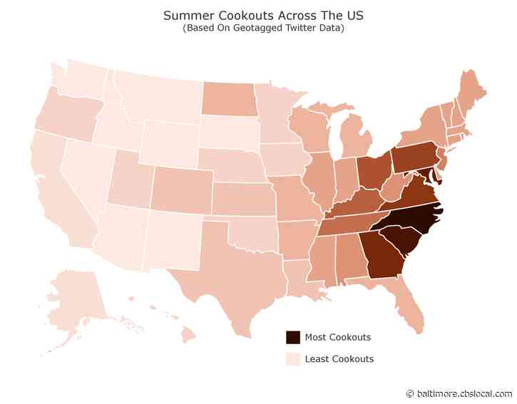 Maryland Ranks Third Best State In U.S. For Summer Cookouts