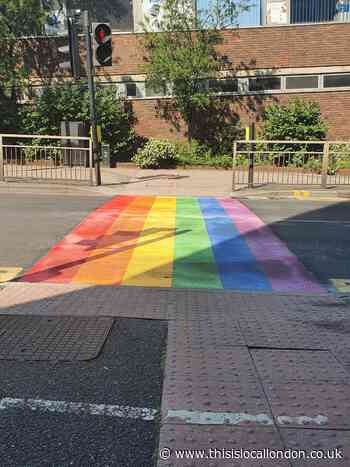 New rainbow road crossing unveiled in Sutton