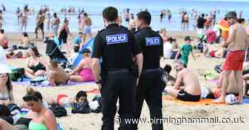 Third UK beach hit by police dispersal order