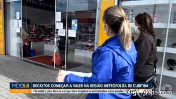 Cidades da Região Metropolitana de Curitiba têm novos decretos contra a Covid-19; veja restrições - G1