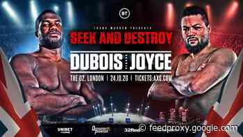 Daniel Dubois and Joe Joyce to battle on October 24
