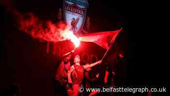 Thousands of fans celebrate in the streets as Liverpool win Premier League