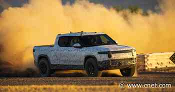 Rivian R1T electric pickup truck slays rocks and dirt in new video     - Roadshow
