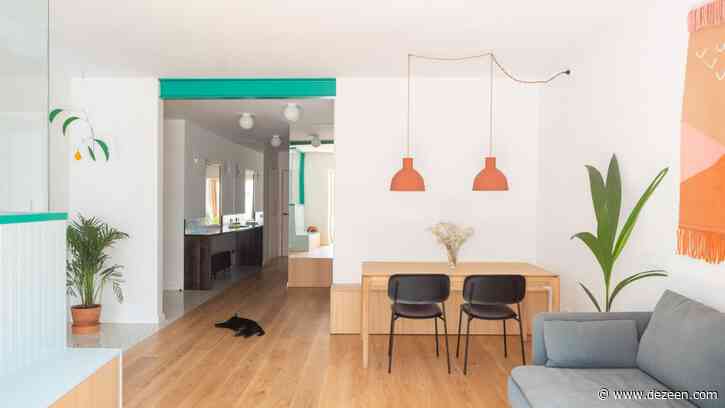 Cavaa designs colourful built-in furniture for an apartment in Spain